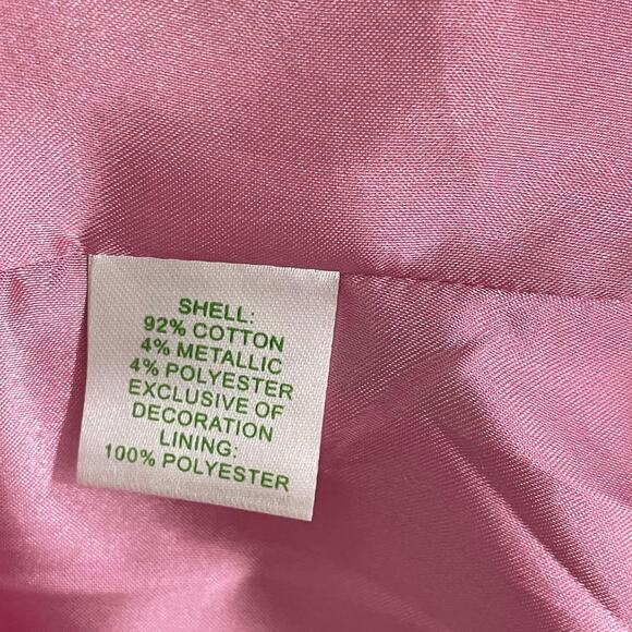 Lilly Pulitzer Annie Dress Pink Metallic Floral Jacquard Cap Sleeves Womens 0 - Picture 6 of 6
